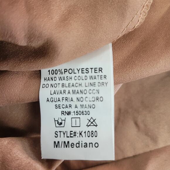 Hot Miami Styles Medium Rose Gold Long Robe - Picture 8 of 10